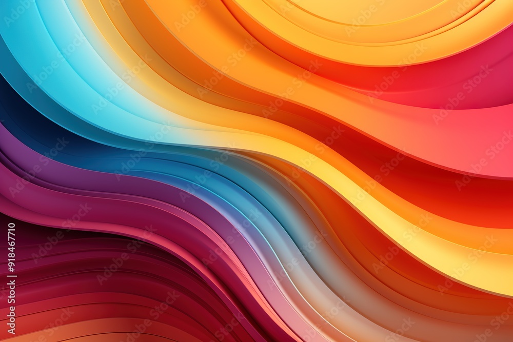Abstract colorful gradient background with wavy lines. Abstract colorful gradient background with wavy lines.