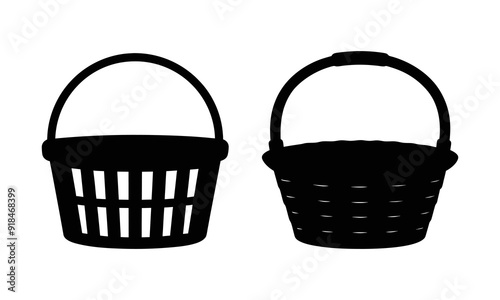 Basket silhouette illustration