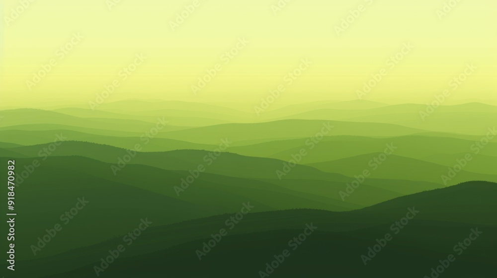 A smooth gradient transitioning from a deep green at the top to a lighter green at the bottom A smooth gradient transitioning from a deep green at the top to a lighter green at the bottom
