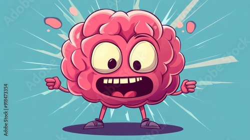 Wallpaper Mural Brain Cartoon Character Torontodigital.ca