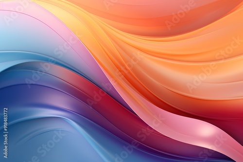 Abstract colorful wave background with gradients and smooth transitions.