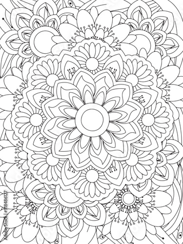 Flowers Coloring Book Pages Flowers Patterns