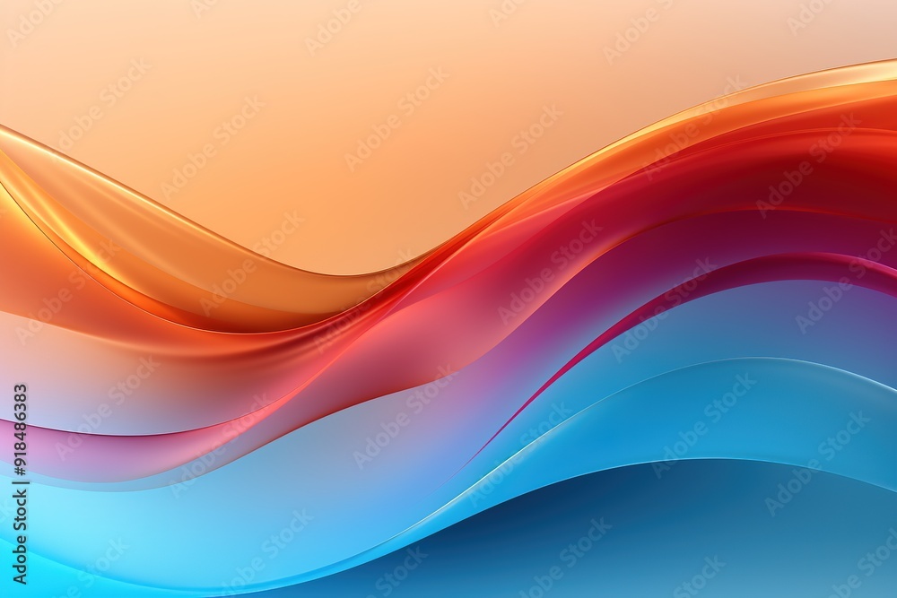 Abstract colorful wave background with smooth gradients and a soft peach hue. Abstract colorful wave background with smooth gradients and a soft peach hue.