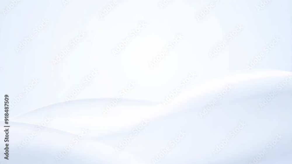 Soft Solid White Background with Subtle Flowing