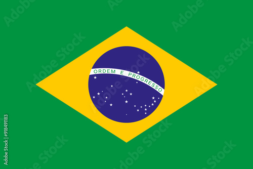 Flag of Brazil Brazilian Flag Rectangular | Aspect Ratio 2:3, High Resolution