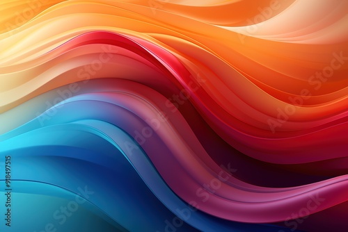 Abstract background with colorful wavy lines.
