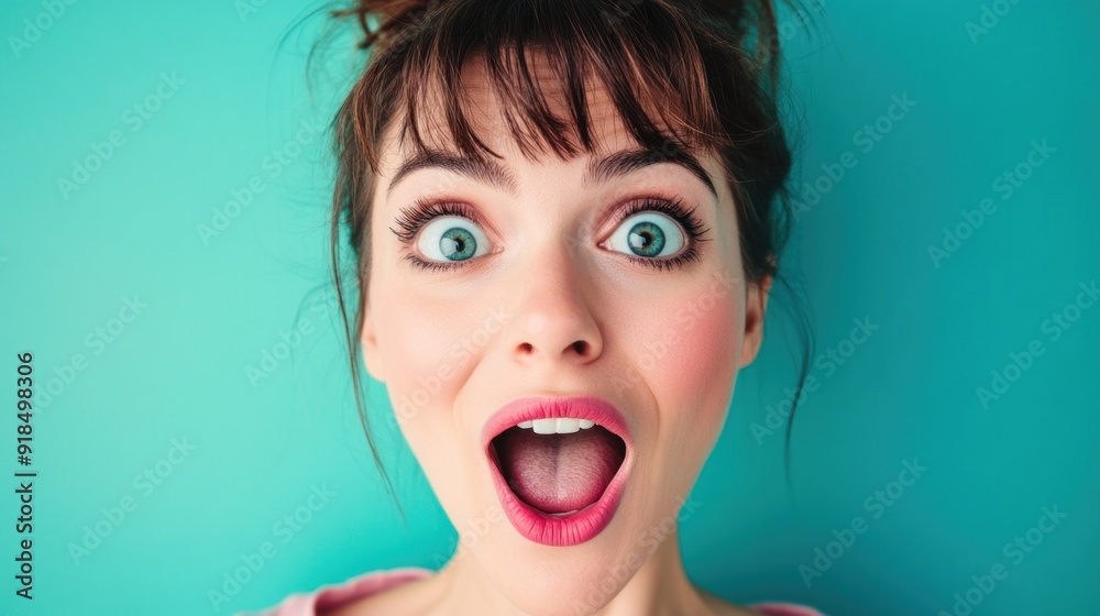 Surprised Woman with Big Eyes Surprised Woman with Big Eyes