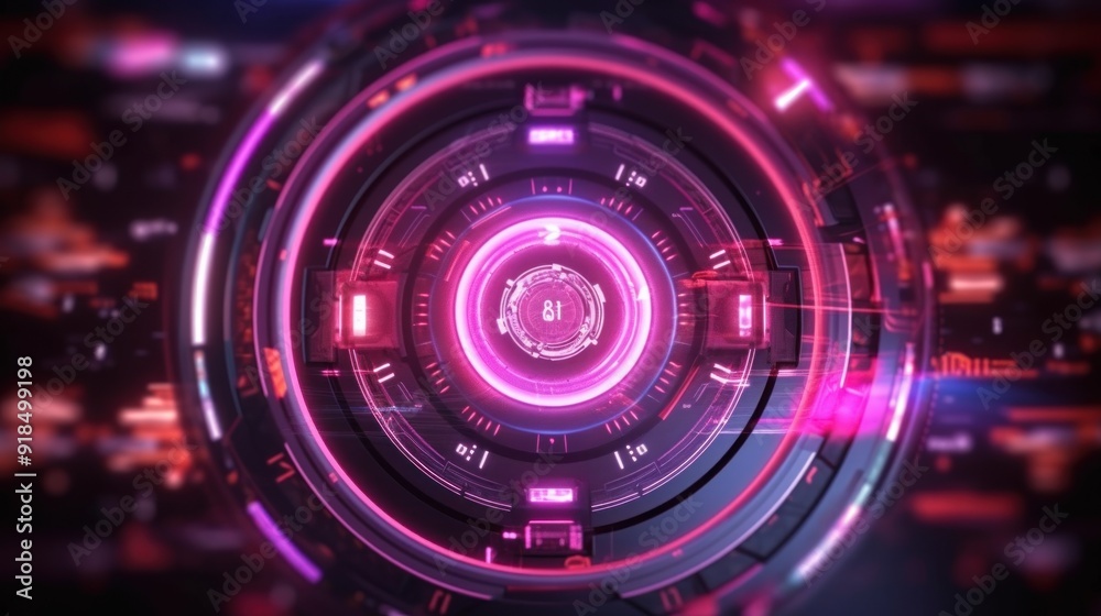 Obraz premium Futuristic Interface Design
