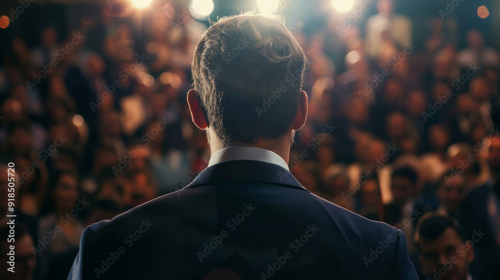 Close-Up of a Candidate's Face with Microphone Capturing the Emotions of Victory or Defeat Close-Up of a Candidate's Face with Microphone Capturing the Emotions of Victory or Defeat