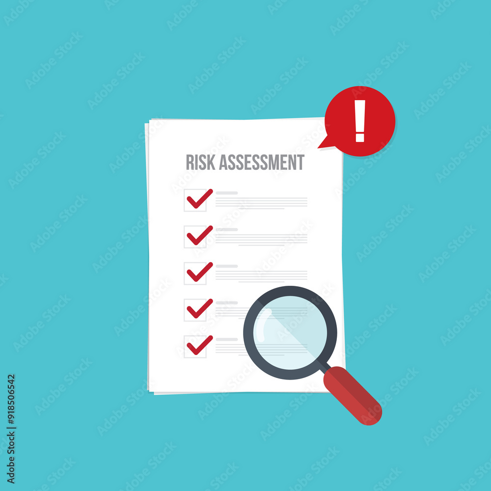Risk assessment. Risk management concept. Risk assessment. Risk management concept.