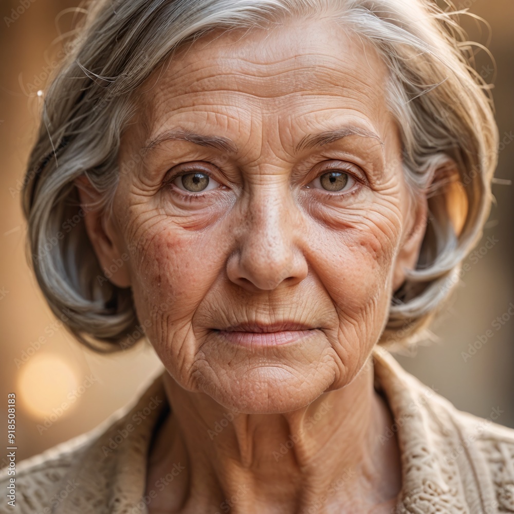 Lifes Journey Closeup Portrait of a Wise Senior Woman in Soft Light Lifes Journey Closeup Portrait of a Wise Senior Woman in Soft Light
