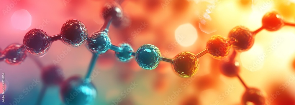 Colorful vivid molecular structure composition background Colorful vivid molecular structure composition background