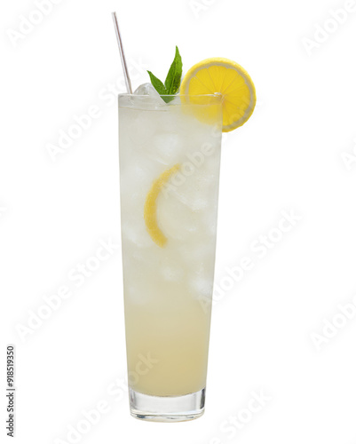 tom collins cocktail  isolated on white or transparent background
