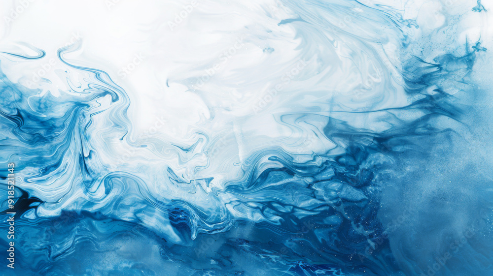 Abstract Blue and White Swirling Paint Texture Abstract Blue and White Swirling Paint Texture
