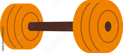 Dumbbell equipment at gym for body building and healthy lifestyle