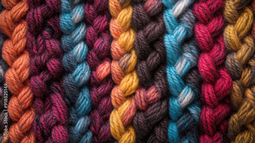 Knit wooly fabric surface background
Knit wooly fabric surface background