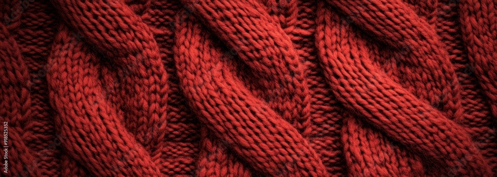 Knit wooly fabric surface background

