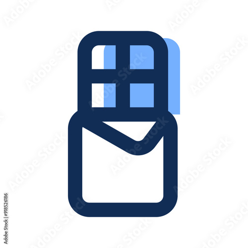 chocolate bar filled line icon