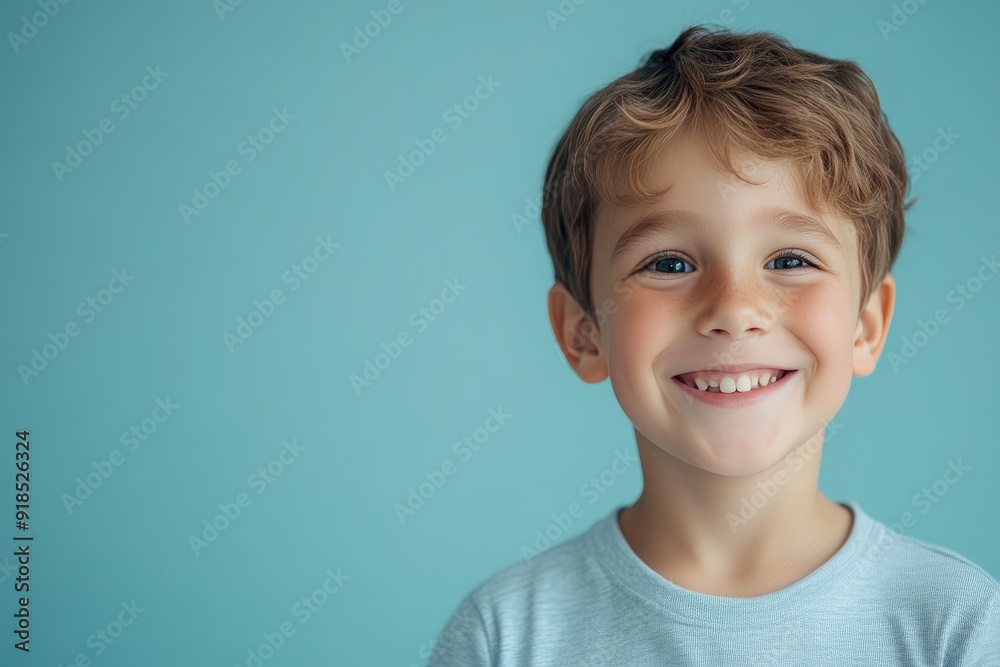 Happy Child with Coordinated Backdrop Happy Child with Coordinated Backdrop