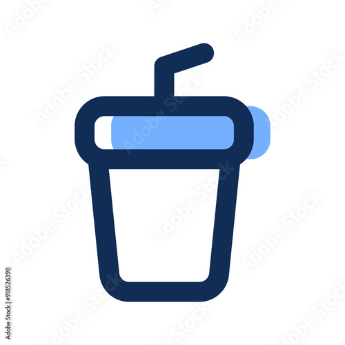 soft drink filled line icon