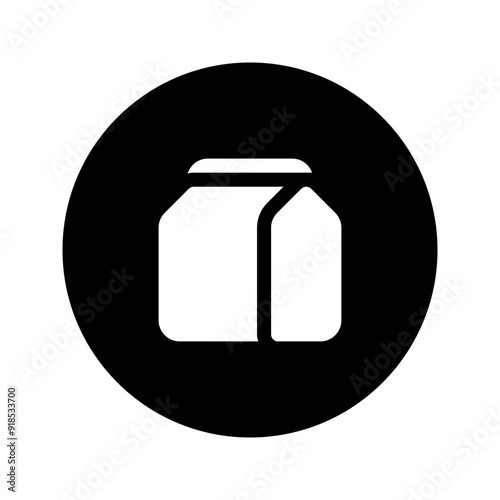 take away glyph circular icon