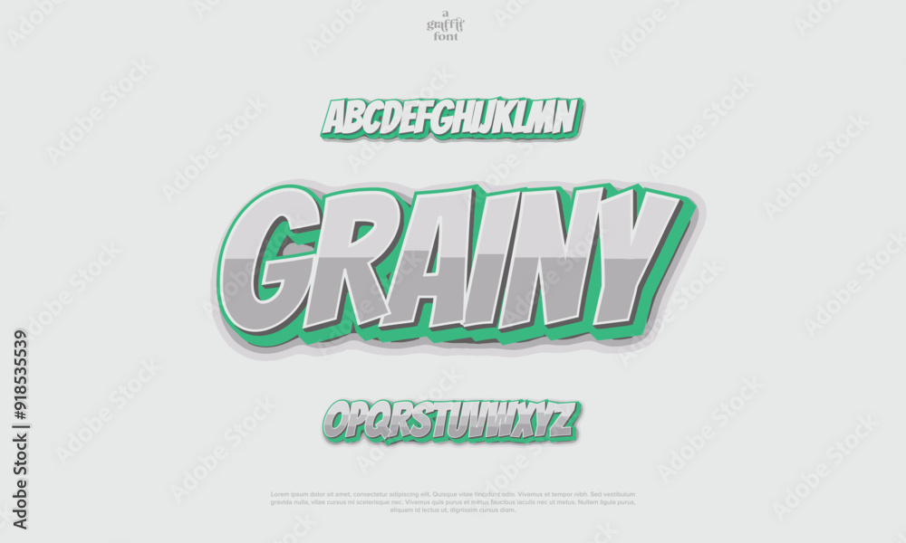 Alphabet in hand-drawn street graffiti style. vector graffiti alphabet.