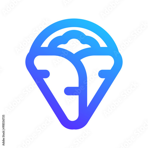 crepe gradient icon
