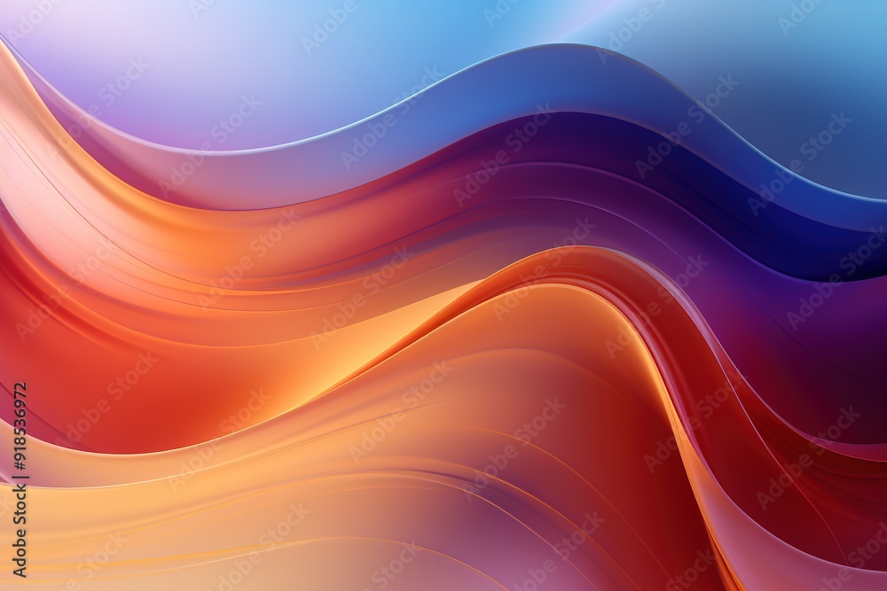 Fototapeta premium Abstract background with colorful, wavy lines.