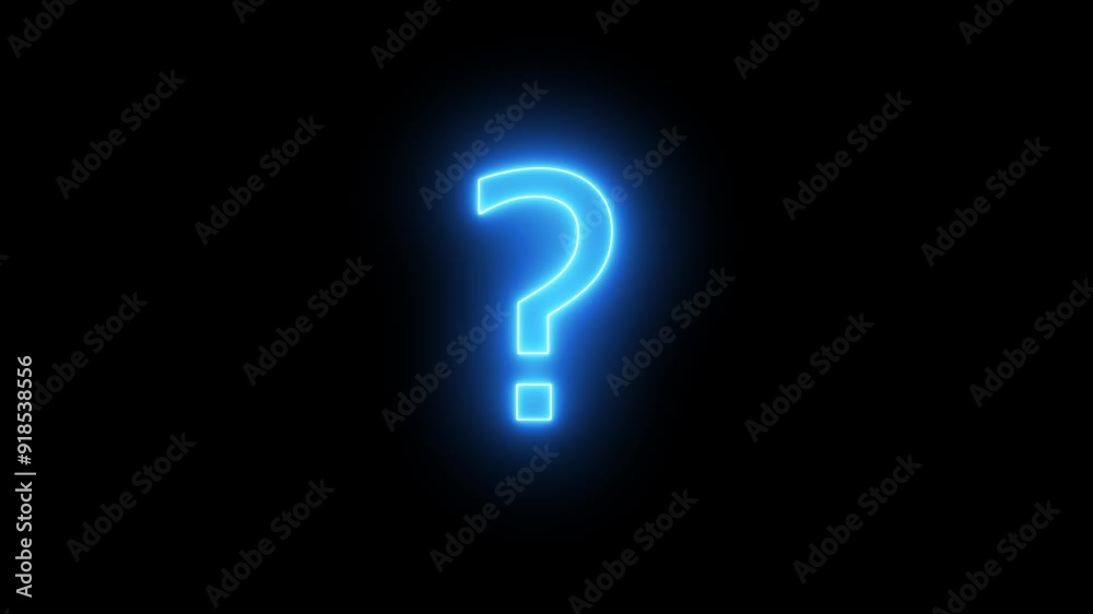 Outline query silhouette. Neon question mark icon. Blue and pink neon glowing question mark . Outline query silhouette. Neon question mark icon. Blue and pink neon glowing question mark .