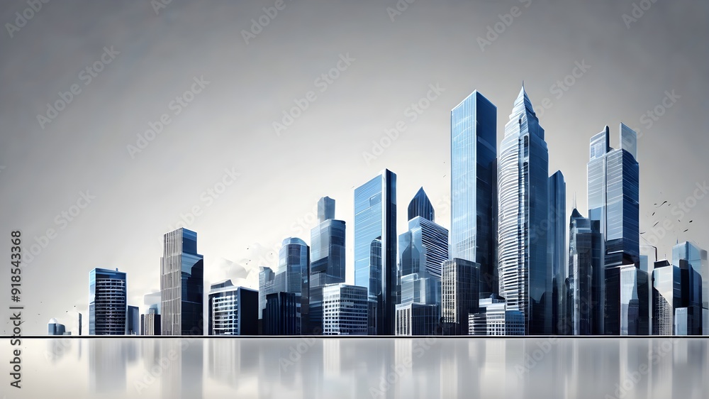 Fototapeta premium city skyline in the night