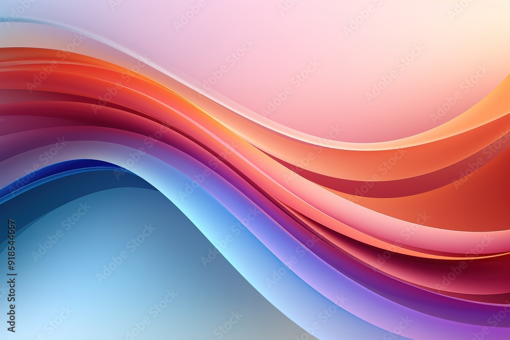 Fototapeta premium Abstract colorful wavy background design.