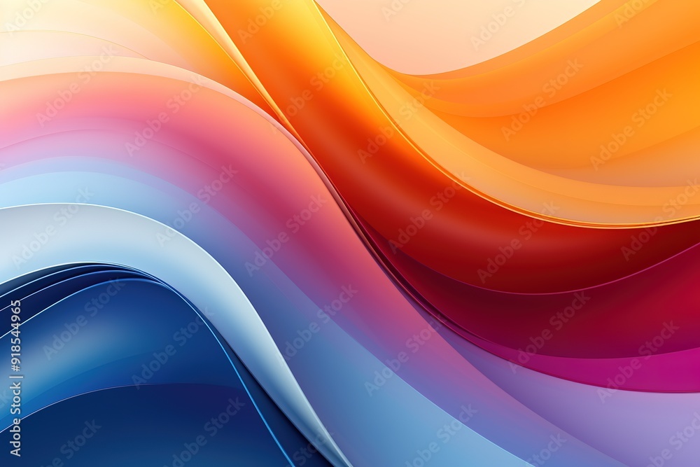 Fototapeta premium Abstract colorful wavy background design with vibrant colors.