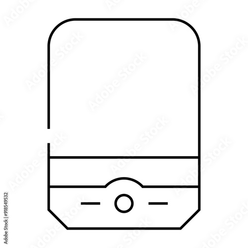 elegant lamp line icon vector. elegant lamp sign. isolated contour symbol black illustration