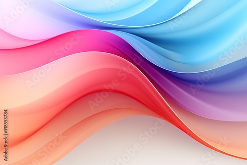 Abstract background with flowing colorful waves.