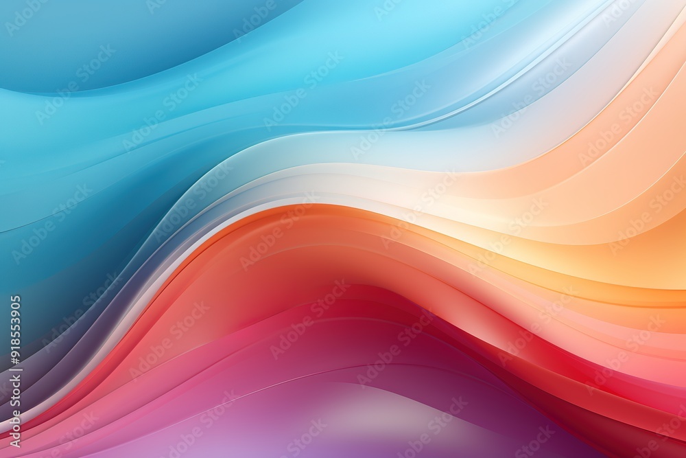 Abstract background with flowing colorful waves.