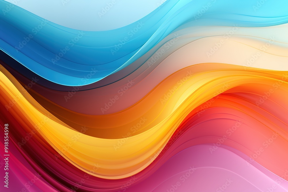 Abstract background with flowing colorful waves. Abstract background with flowing colorful waves.