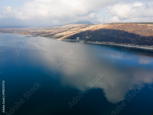 Aerial view of Ogosta Reservoir,  Bulgaria photo