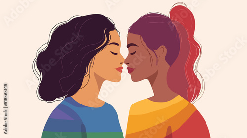 Illustration concept LGBT. LGBT community.
