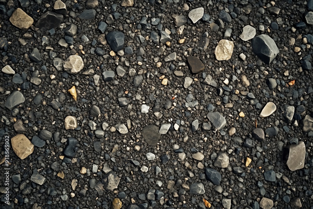 Detailed Large Stone Gravel Closeup with Sand and Dirt Focused Wallpaper Generative Illustration Detailed Large Stone Gravel Closeup with Sand and Dirt Focused Wallpaper Generative Illustration