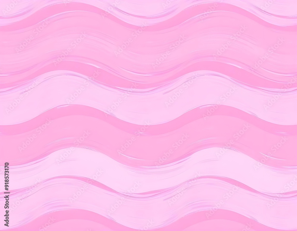 Pink wavy and swirled brush strokes background create with ai