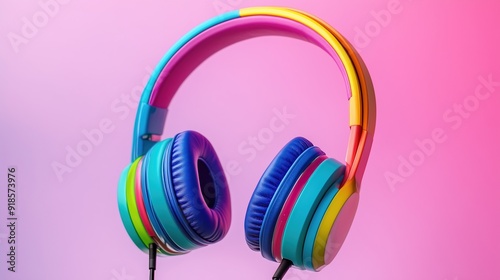 Colorful Silent Disco Headphones photo