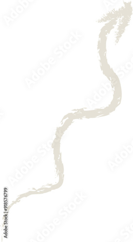 Hand Drawn Wavy Arrow Up Scribble photo