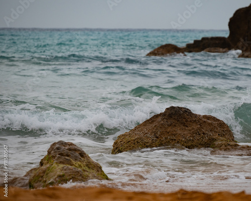 waves and rocks