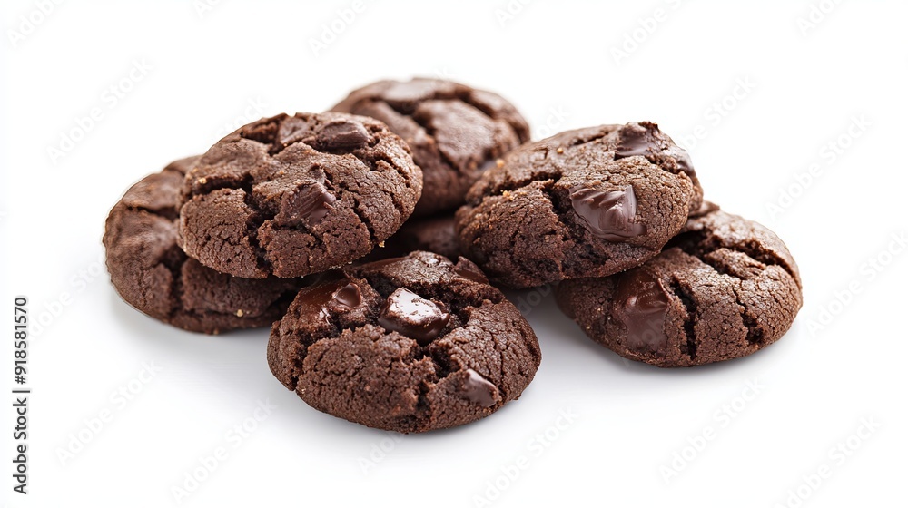 A pile pf cookies with plain background A pile pf cookies with plain background