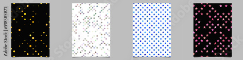 Abstract geometrical brochure background collection
