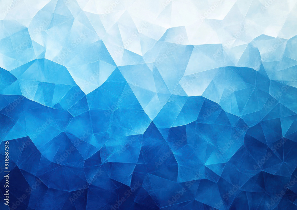 Geometric blue ice texture background Geometric blue ice texture background