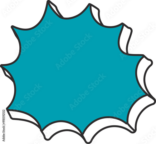 Chat message dialog box hand drawn sticker