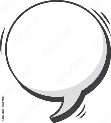 Comic text message box vintage speech bubble
