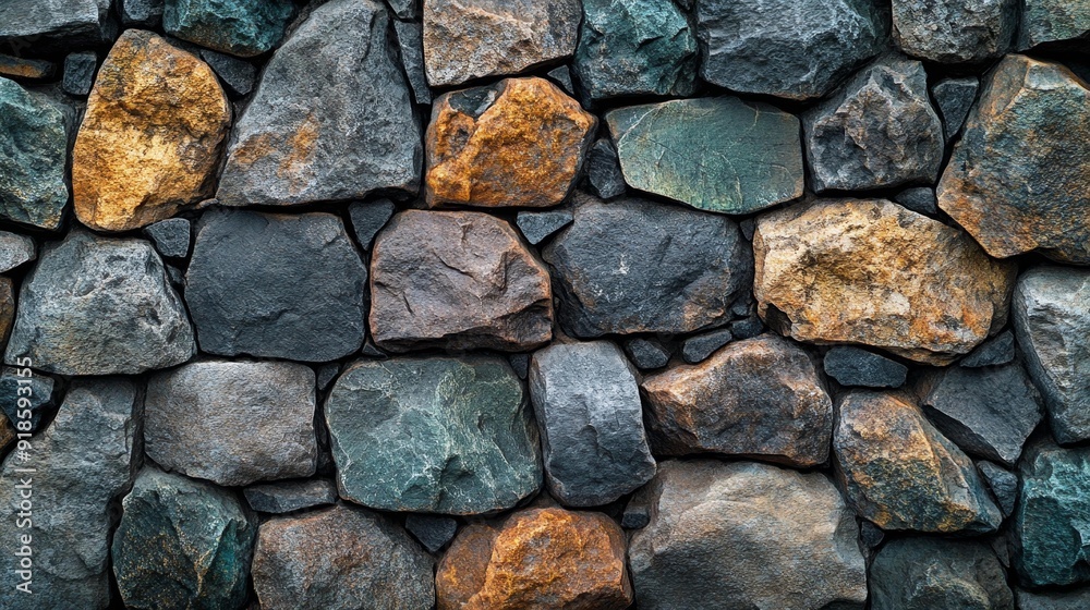 Close-up of natural rock wall - generative ai Close-up of natural rock wall - generative ai