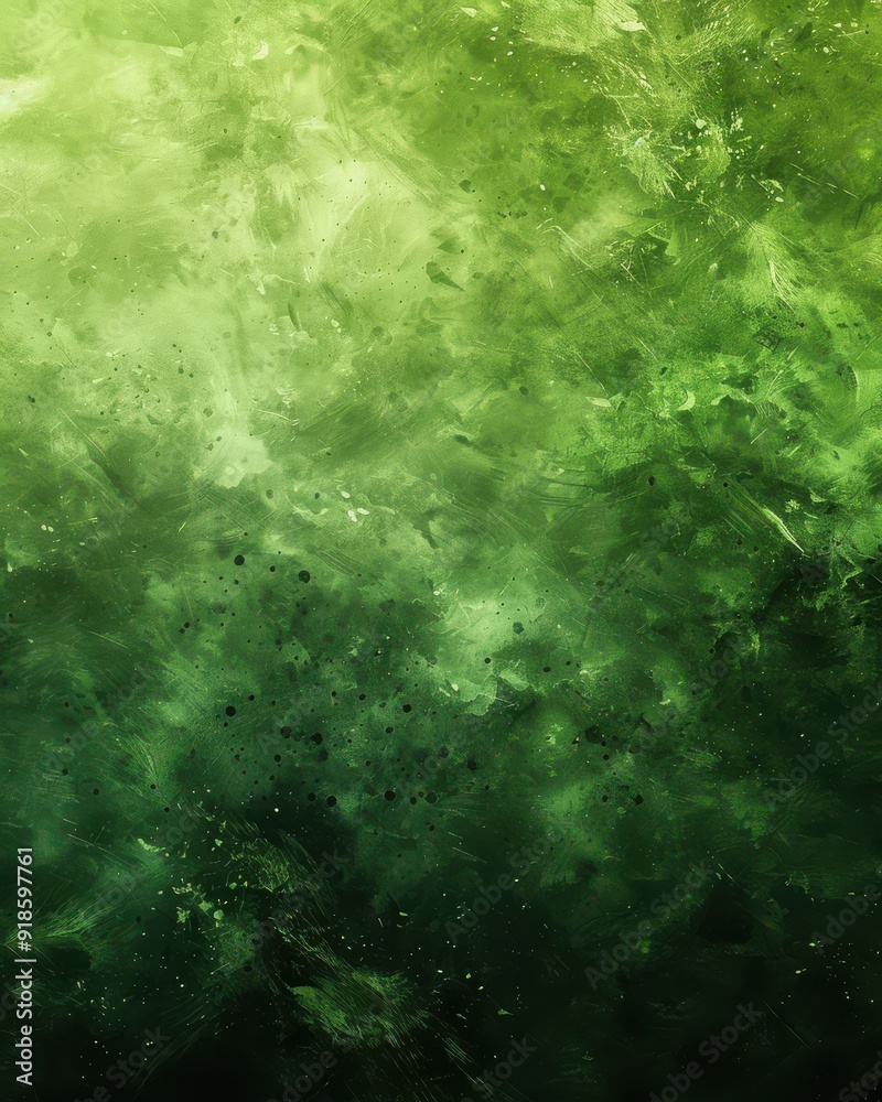 Abstract green chaos blending different shades of color Abstract green chaos blending different shades of color